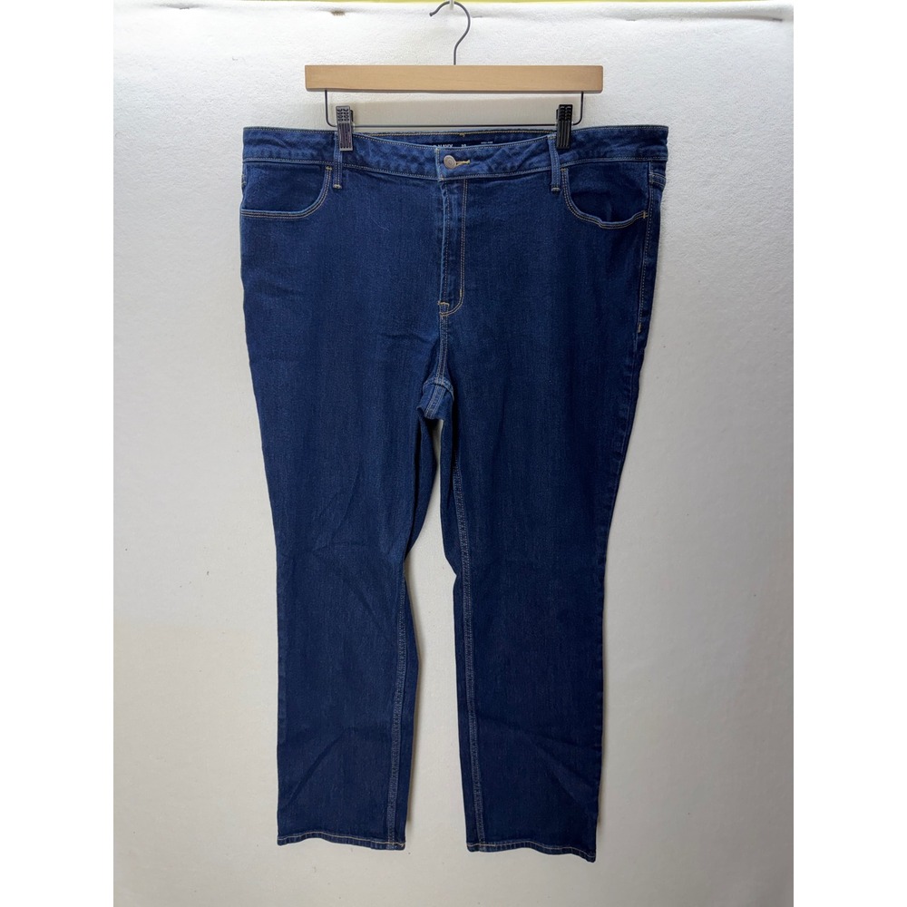 Old Navy Wow Straight Jeans Womens 20 Blue High Rise Stretch Denim 3561